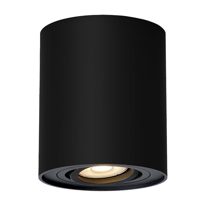 Lampada da soffitto Rabalux, montaggio a superficie, GU10, IP20, nero, Kobald