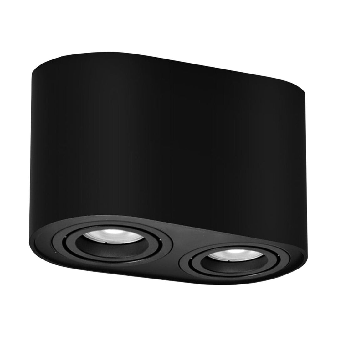 Lampada da soffitto Rabalux, 2x attacco GU10, max 42W, nero, Kobald