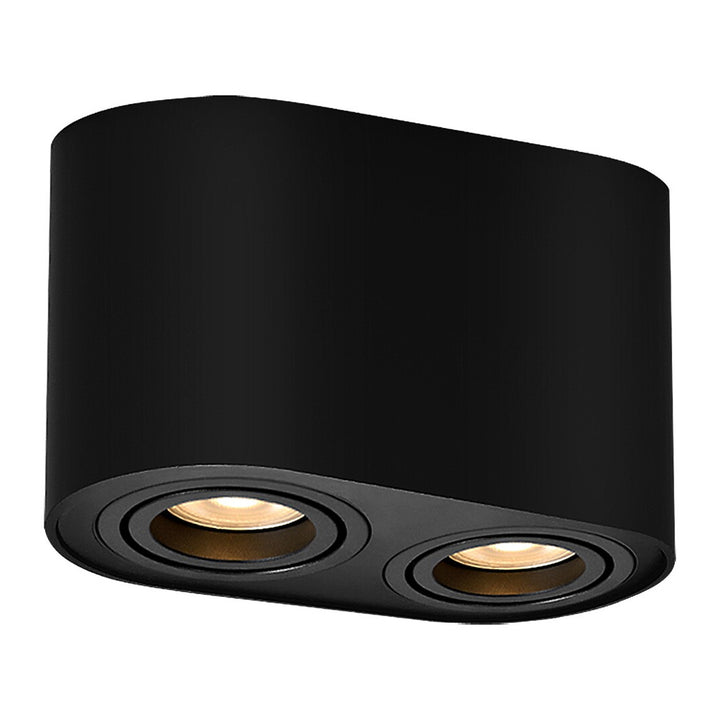 Lampada da soffitto Rabalux, 2x attacco GU10, max 42W, nero, Kobald