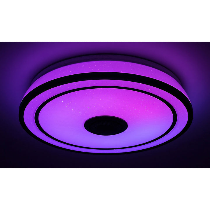 Lampada da soffitto Rabalux, LED 24W, RGB, Bluetooth, timer, Nikolaus