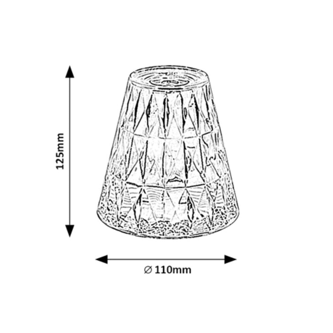 Lampada da tavolo decorativa Rabaux, 2W LED, RGB, Siggy