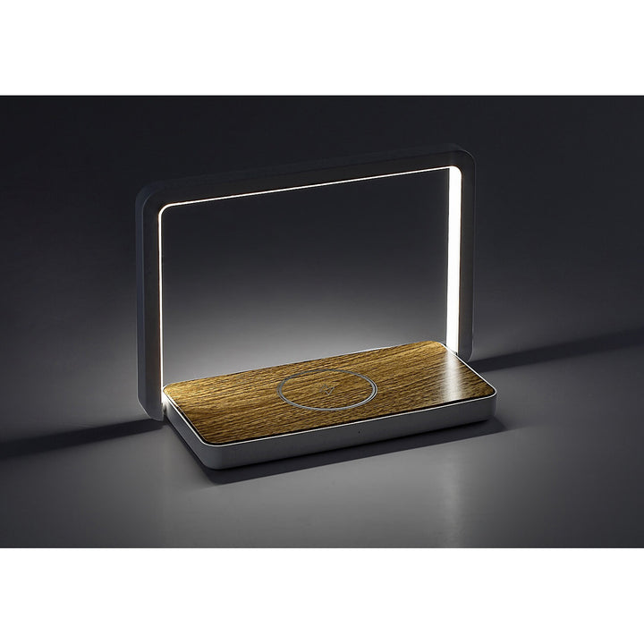 Lampada da tavolo Rabalux, 4W LED, caricatore induttivo QI, Buldus