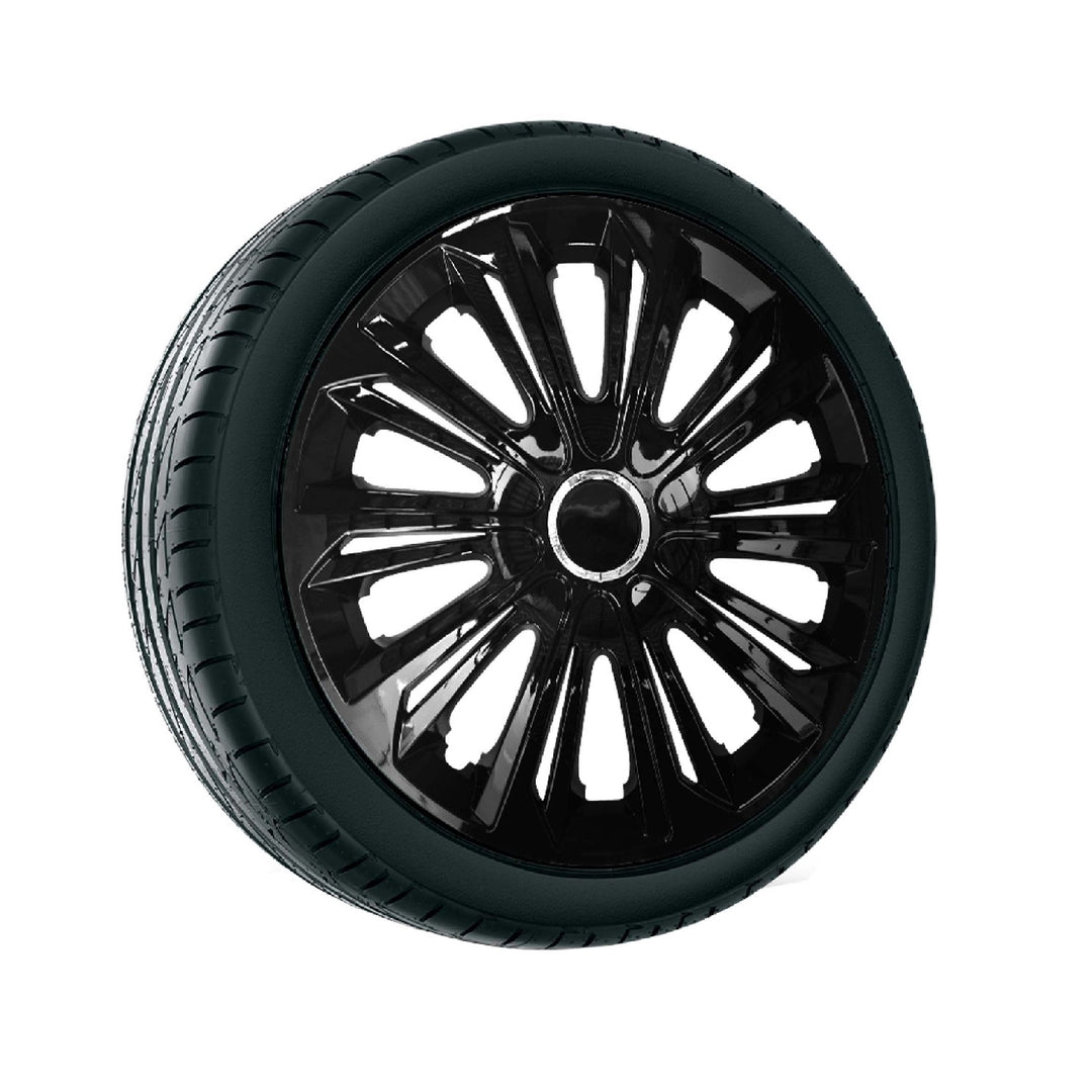 Coprimozzo universale 15'' NRM Strong laccato nero 1 pezzo