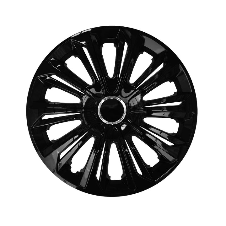 Coprimozzo universale 15'' NRM Strong laccato nero 1 pezzo