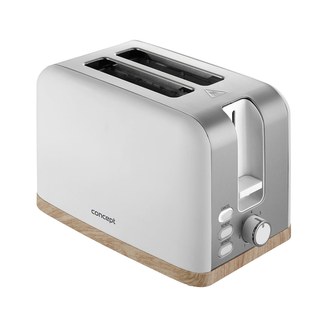 Tostapane elettrico Concept, 930W, 7 gradi di doratura, bianco, TE2015