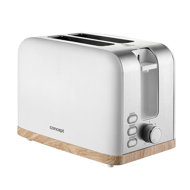 Tostapane elettrico Concept, 930W, 7 gradi di doratura, bianco, TE2015