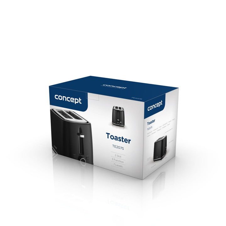 Tostapane elettrico Concept, 930 W, 7 gradi di doratura, nero, TE2075