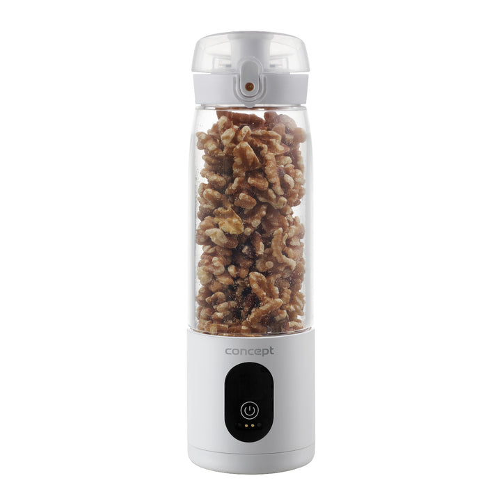 Frullatore personale Concept, 600 ml, batteria ricaricabile agli ioni di litio, bianco, FitMaker SM4000