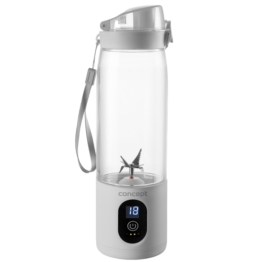 Frullatore personale Concept, 600 ml, batteria ricaricabile agli ioni di litio, bianco, FitMaker SM4000