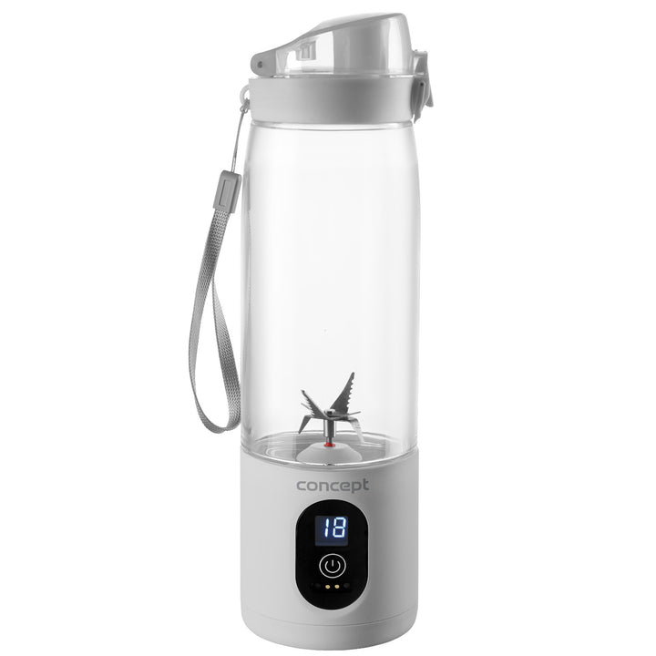 Frullatore personale Concept, 600 ml, batteria ricaricabile agli ioni di litio, bianco, FitMaker SM4000