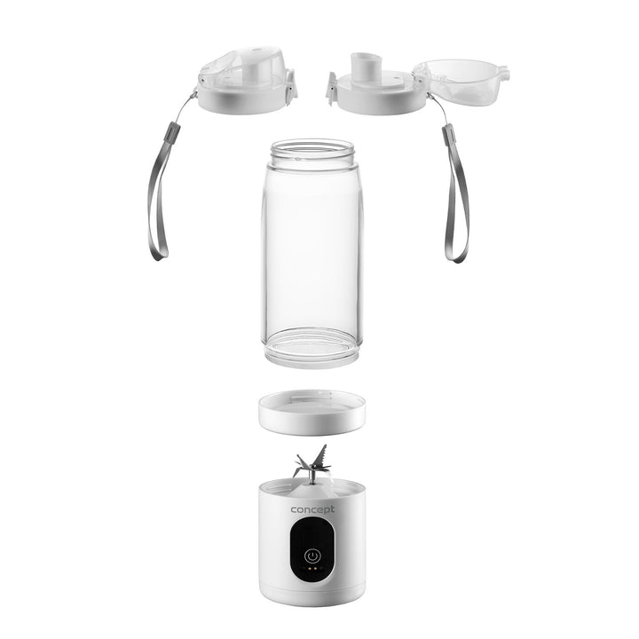Frullatore personale Concept, 600 ml, batteria ricaricabile agli ioni di litio, bianco, FitMaker SM4000