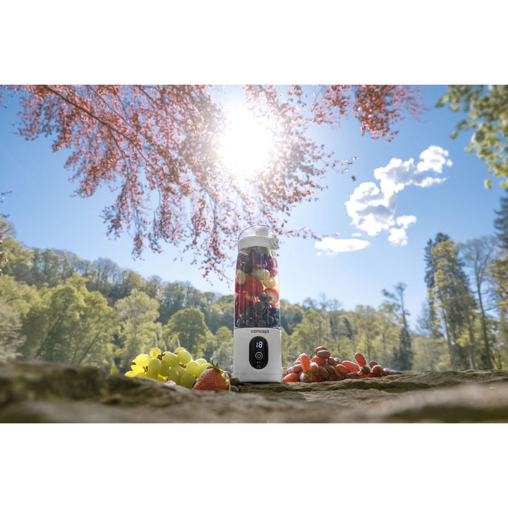 Frullatore personale Concept, 600 ml, batteria ricaricabile agli ioni di litio, bianco, FitMaker SM4000