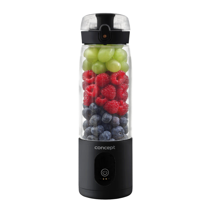 Frullatore personale Concept, 600 ml, ricaricabile agli ioni di litio, nero, FitMaker SM4001