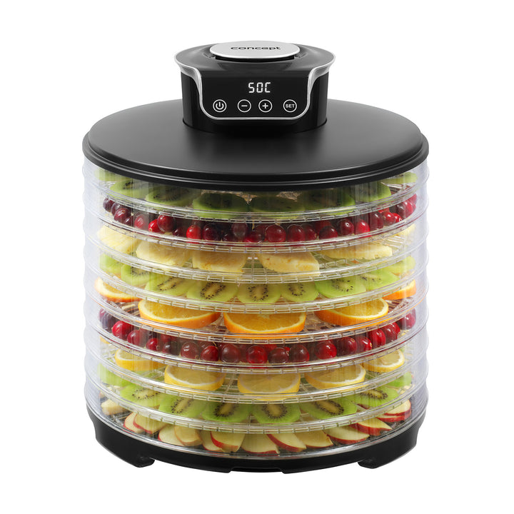 Essiccatore alimentare Concept, per funghi, frutta, 9 setacci, 245W, SO3010