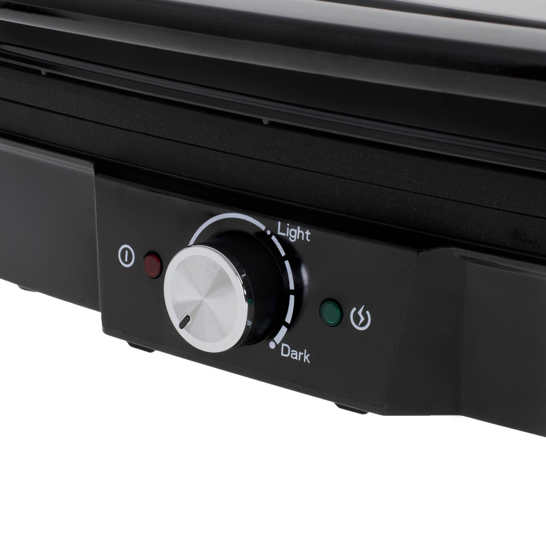 Griglia elettrica Camry, ampia superficie 28x23 cm, regolazione della temperatura, potenza massima 2500 W, CR 3053