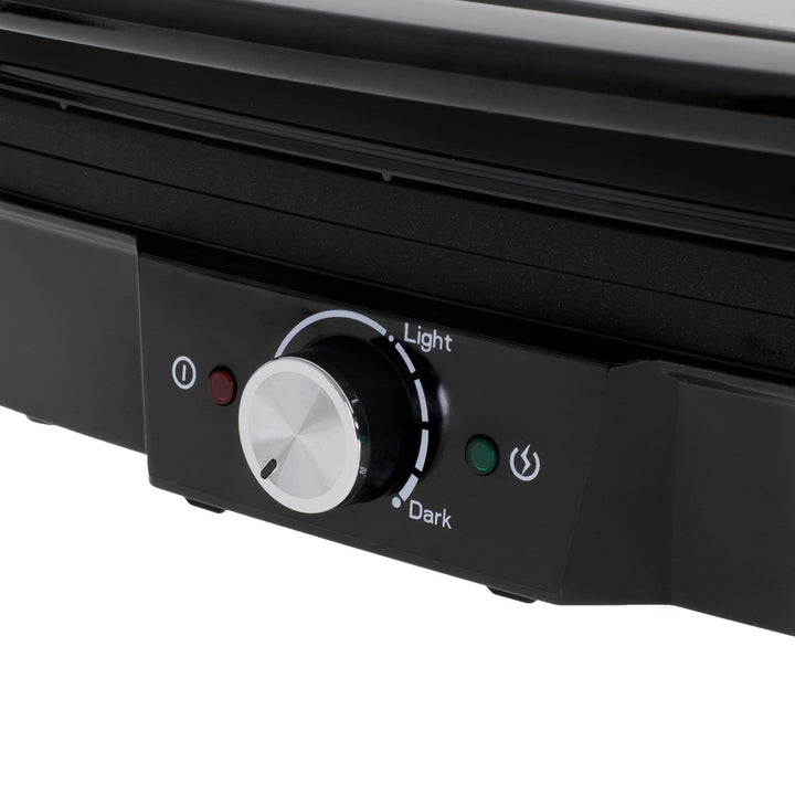 Griglia elettrica Camry, ampia superficie 28x23 cm, regolazione della temperatura, potenza massima 2500 W, CR 3053