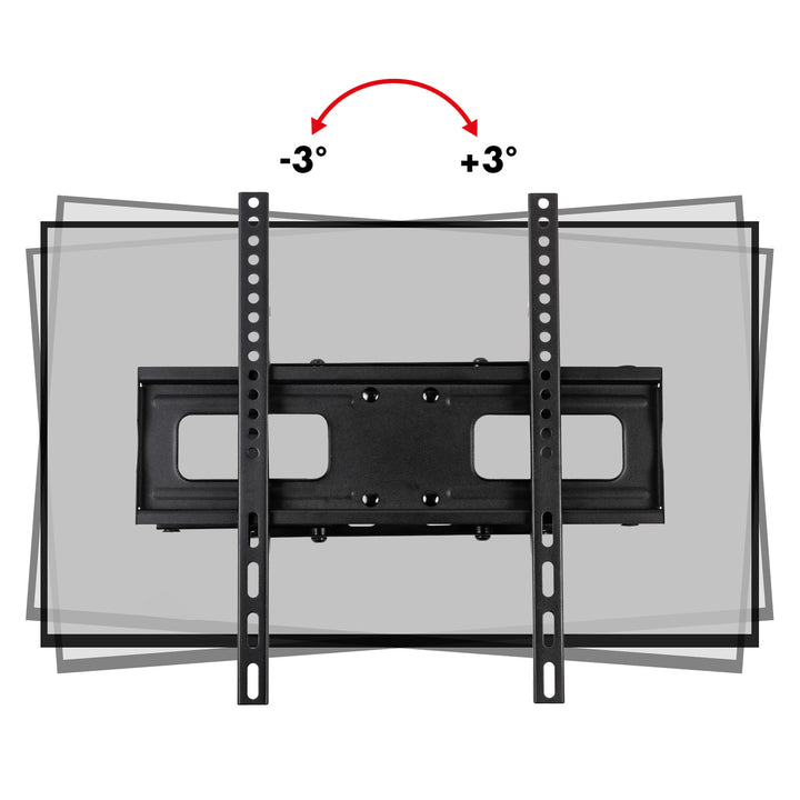Supporto TV Maclean, max VESA 400x400, 32-75", 50 kg, regolazione angolo orizzontale e verticale, profilo 80-380 mm, nero, MC-788