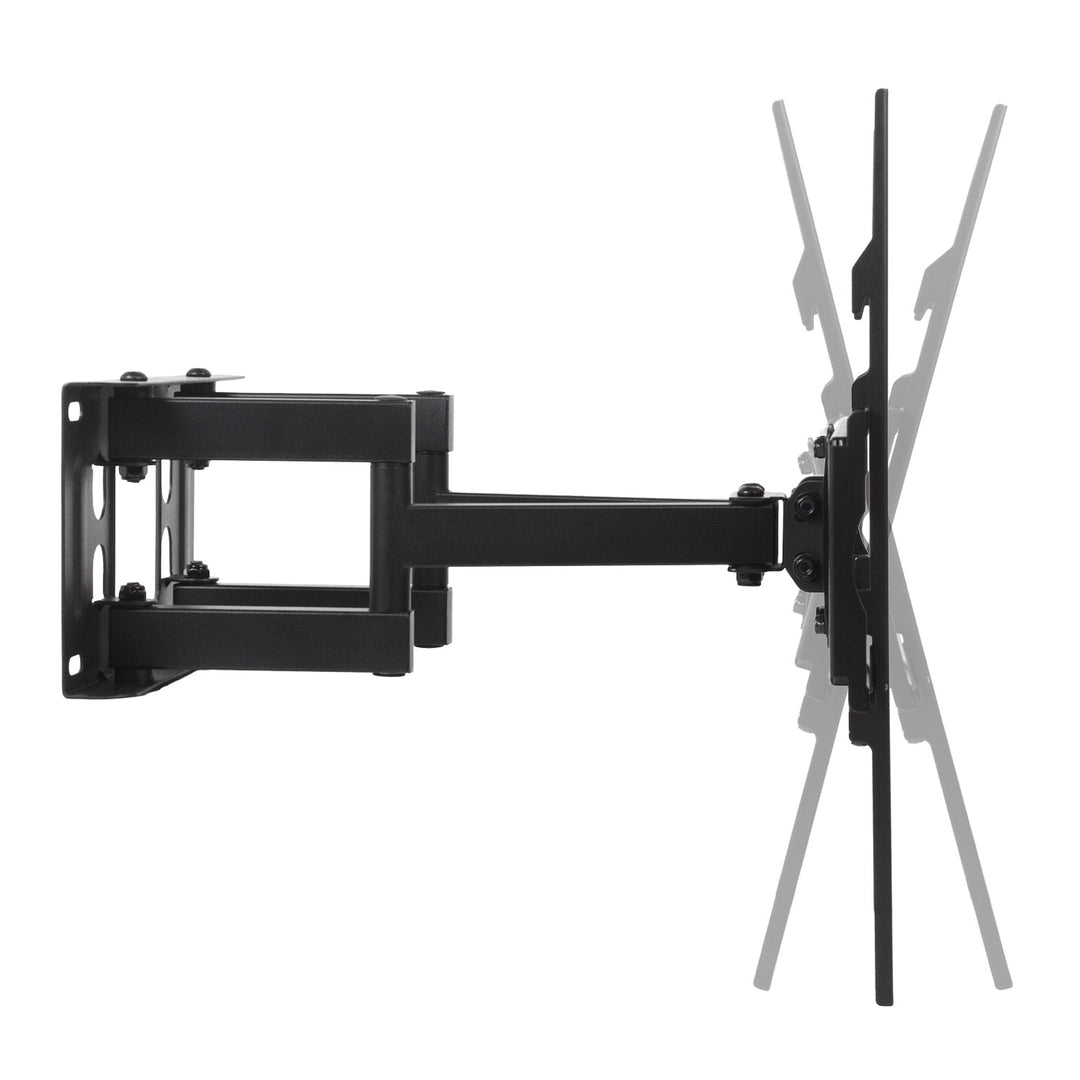 Supporto TV Maclean, max VESA 400x400, 32-75", 50 kg, regolazione angolo orizzontale e verticale, profilo 80-380 mm, nero, MC-788