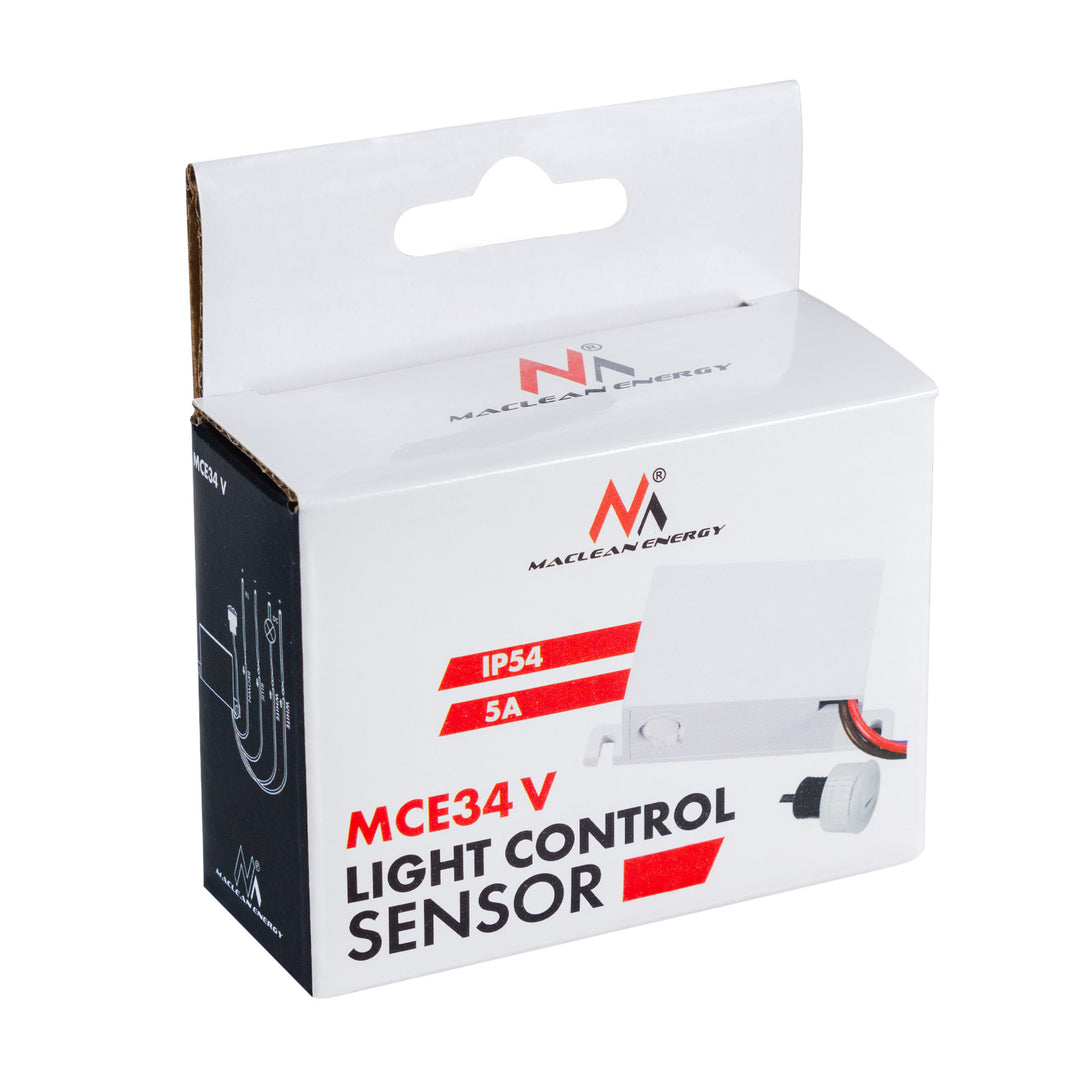 Sensore crepuscolare Maclean, con sonda esterna, 12-24V DC MCE34 V