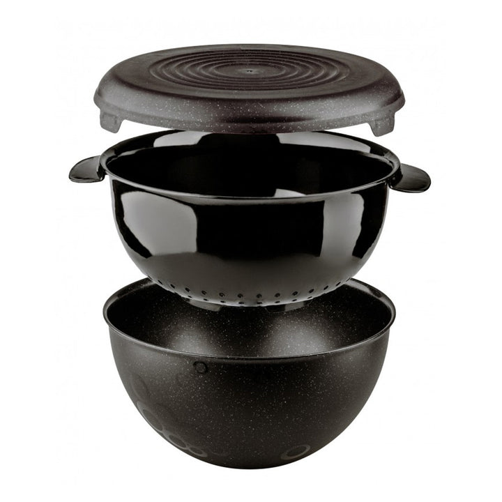 Set Pratic: colino, ciotola, coperchio, capacità 3l, nero cosmo, 10072199