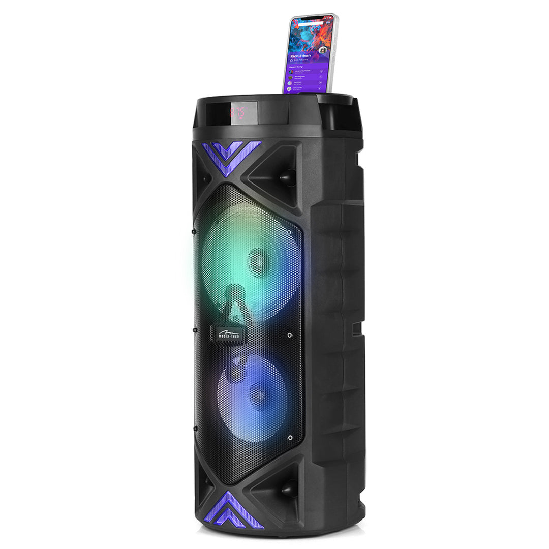 Altoparlante portatile Media-Tech, karaoke, Bluetooth 5.0, 1400W, MT3182