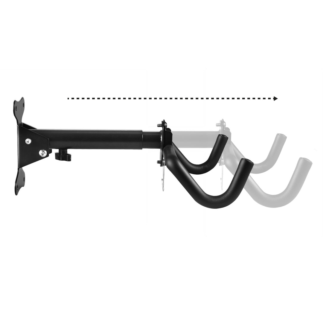 Supporto a parete per bicicletta Maclean, orizzontale, acciaio, carico massimo 30 kg, MC-484