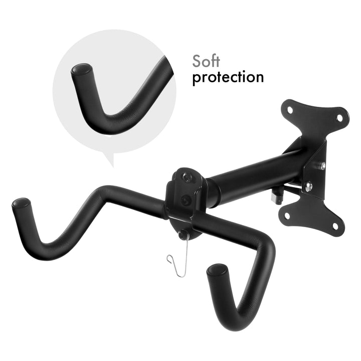 Supporto a parete per bicicletta Maclean, orizzontale, acciaio, carico massimo 30 kg, MC-484