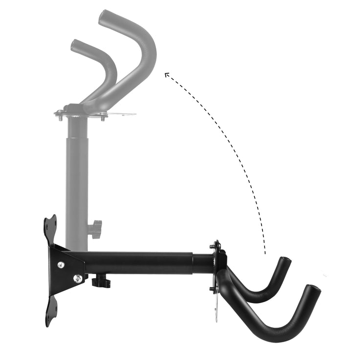 Supporto a parete per bicicletta Maclean, orizzontale, acciaio, carico massimo 30 kg, MC-484