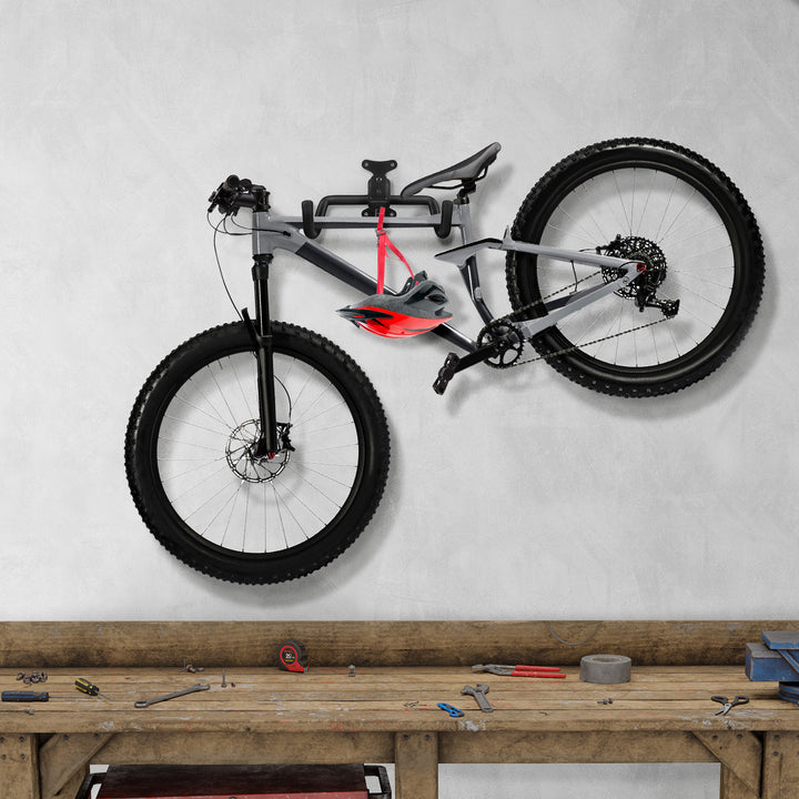 Supporto a parete per bicicletta Maclean, orizzontale, acciaio, carico massimo 30 kg, MC-484