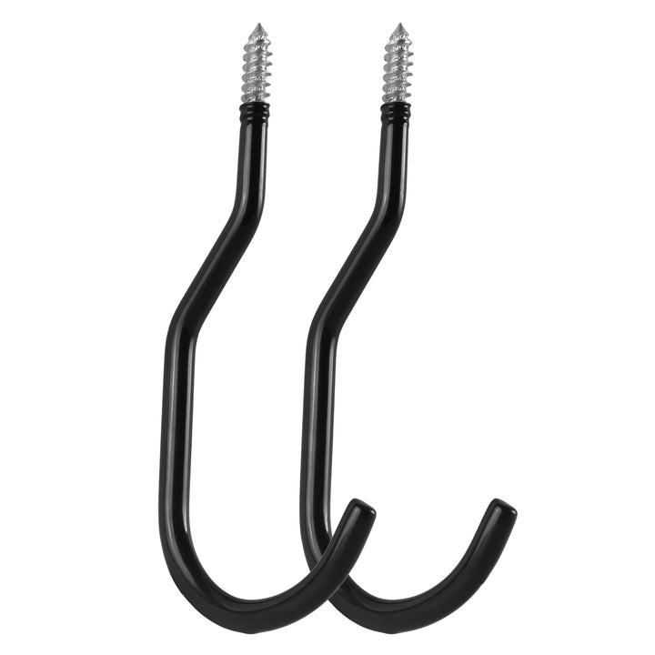 Set di 2 ganci da soffitto Maclean, per scala, bicicletta, tubo da giardino, acciaio, carico massimo 10 kg/maniglia, MC-485