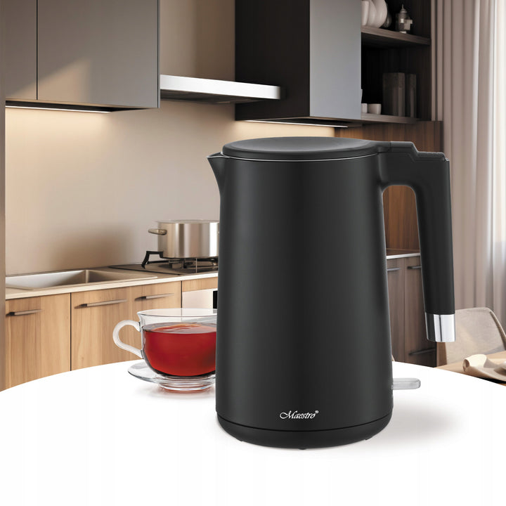 Bollitore elettrico Maestro, 1800W, 1,7l, nero, MR-026