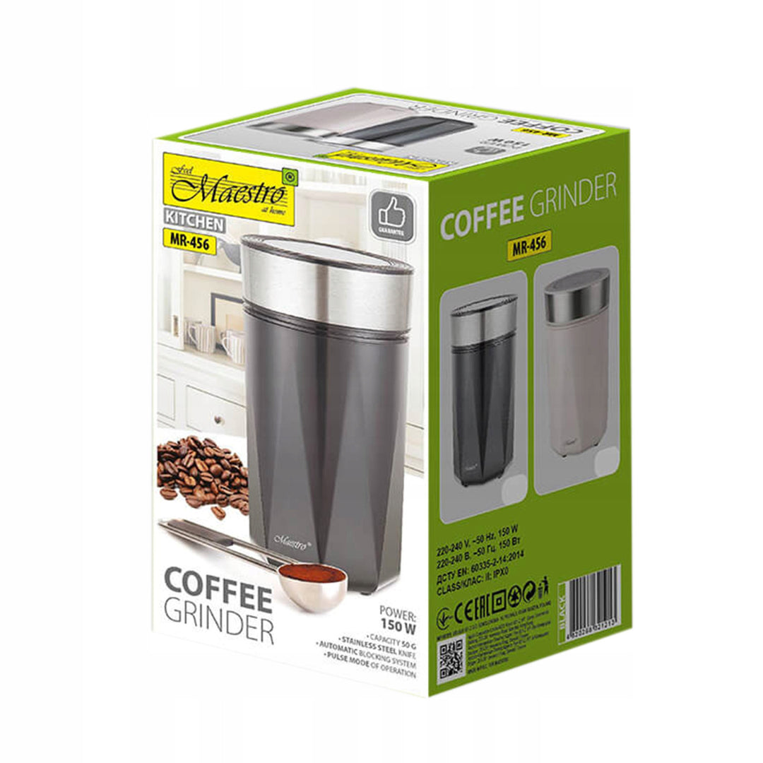 Macinacaffè Maestro, elettrico, 150W, 50g, nero, MR-456-BLACK