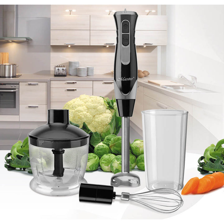 Frullatore manuale Maestro, 500 W, funzione Turbo, contenitore da 900 ml, MR-566