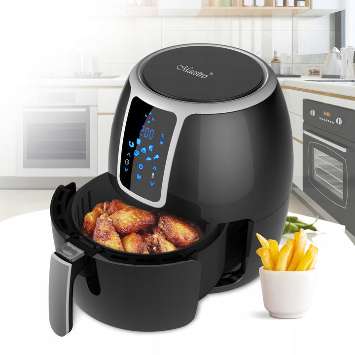 Friggitrice Maestro senza olio, 1500W, 3,7L, nero, MR-756