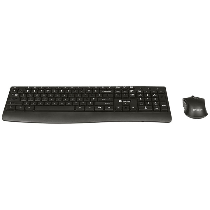 Set tastiera + mouse Tracer, senza fili, sensore ottico, tastiera a membrana, BARTIX II RF NANO