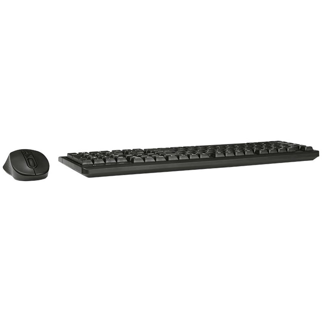 Set tastiera + mouse Tracer, senza fili, sensore ottico, tastiera a membrana, BARTIX II RF NANO