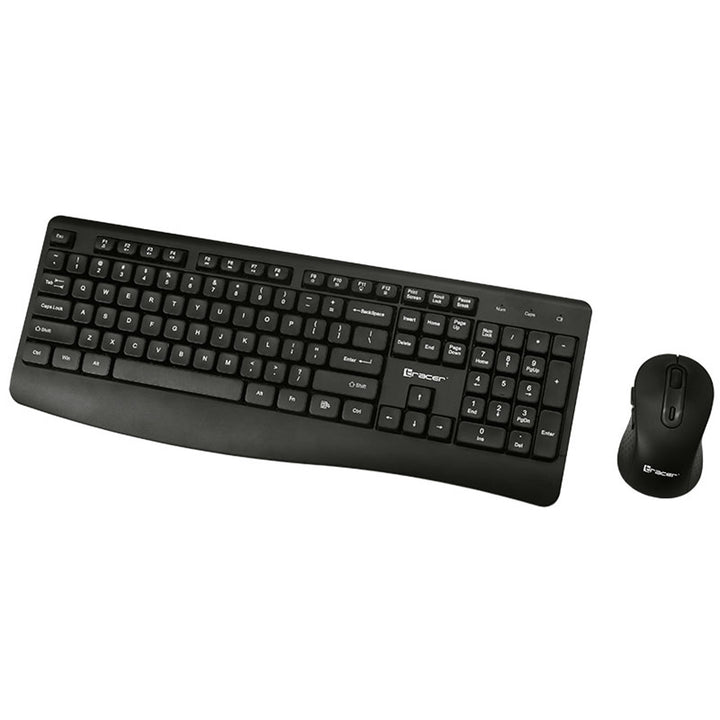 Set tastiera + mouse Tracer, senza fili, sensore ottico, tastiera a membrana, BARTIX II RF NANO