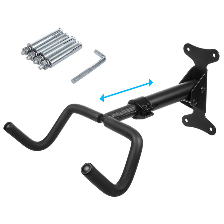 Supporto a parete per bicicletta Maclean, orizzontale, acciaio, carico massimo 30 kg, MC-431, 2 pezzi