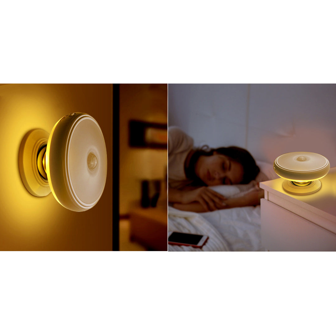 Lampada LED con sensore di movimento Maclean, magnete, retroilluminazione, modalità di illuminazione: continua, sensore PIR, 3xAA, MCE223, 2 pezzi