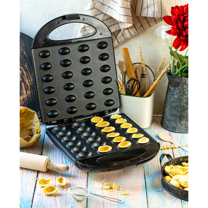 Tostapane per noccioline e biscotti al burro di arachidi Adler, 24 pezzi max 1600W, nero, AD 3039b