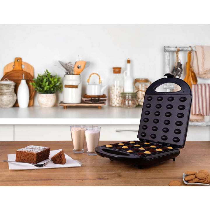 Tostapane per noccioline e biscotti al burro di arachidi Adler, 24 pezzi max 1600W, nero, AD 3039b