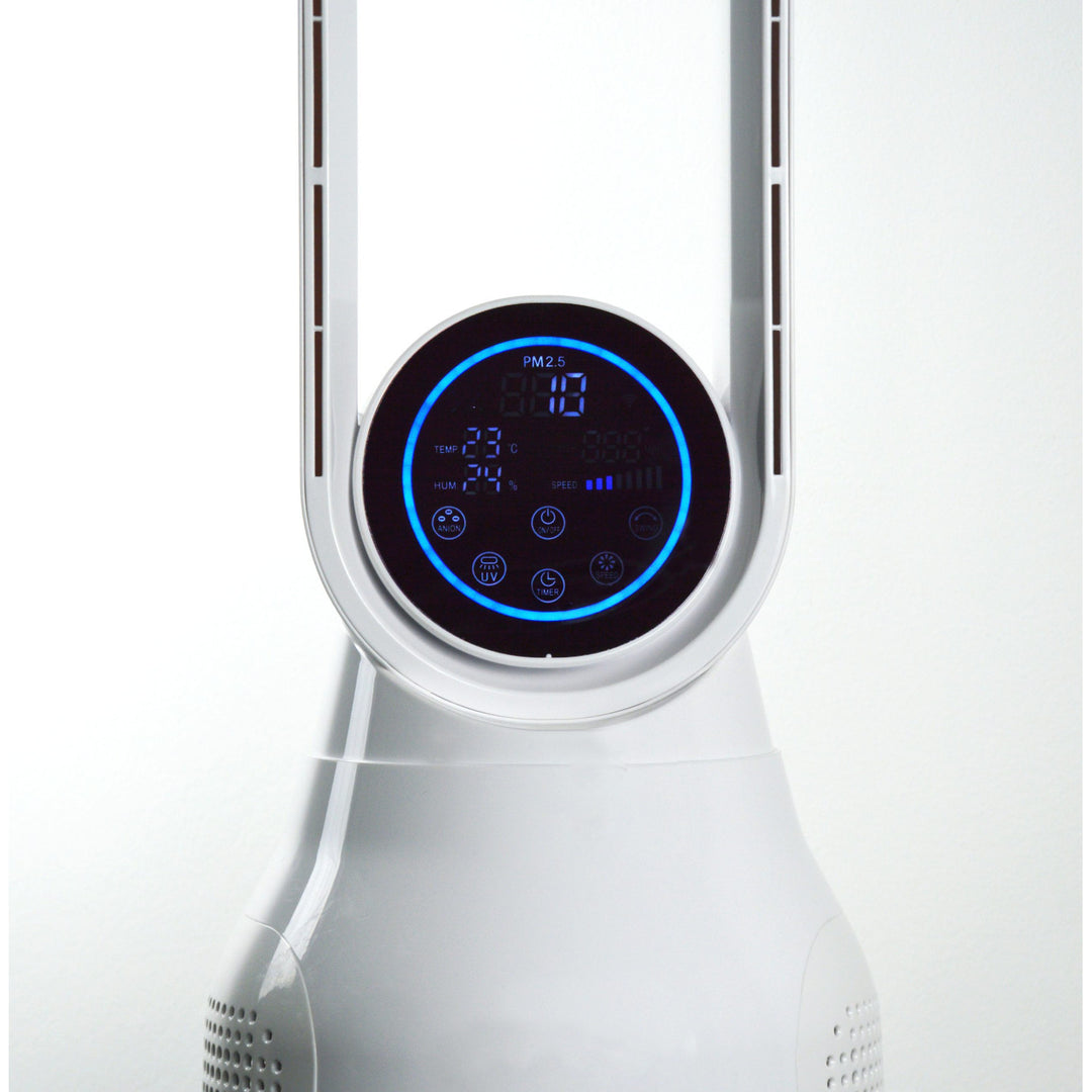 Ventilatore a colonna senza pale al plasma e purificatore d'aria Air Essence LevanteLift con funzione di ionizzazione