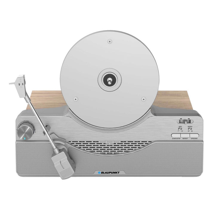Giradischi verticale Blaupunkt, Bluetooth, 2x5W RMS, argento, VT100SL