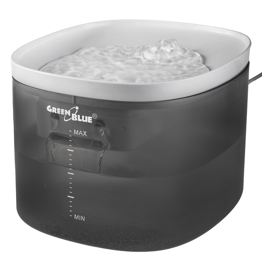 GreenBlue distributore automatico di acqua / abbeveratoio per animali domestici, 3L, USB 5V1A, GB392 + 6 filtri di ricambio GB394