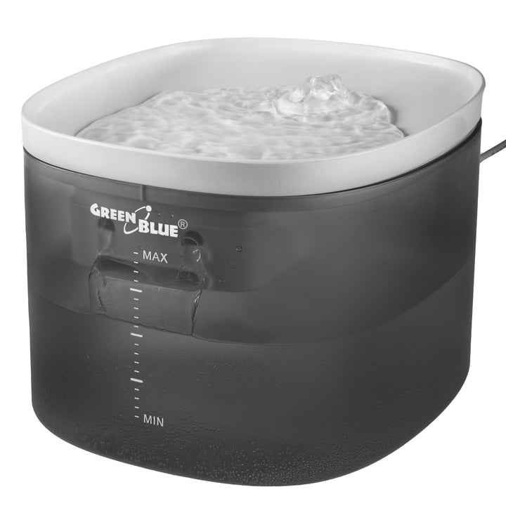GreenBlue distributore automatico di acqua / abbeveratoio per animali domestici, 3L, USB 5V1A, GB392 + 6 filtri di ricambio GB394