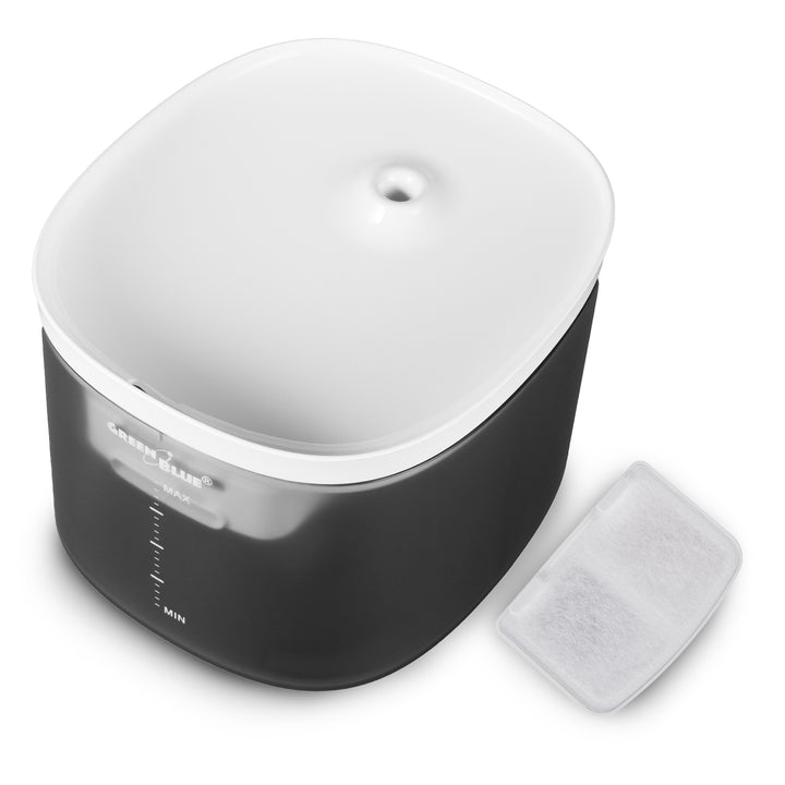 GreenBlue distributore automatico di acqua / abbeveratoio per animali domestici, 3L, USB 5V1A, GB392 + 6 filtri di ricambio GB394