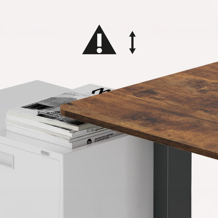 Scrivania elettrica regolabile in altezza Ergo Office, altezza massima 1160 mm, max - 80 kg, senza piano d'appoggio, nero, ER-400 B