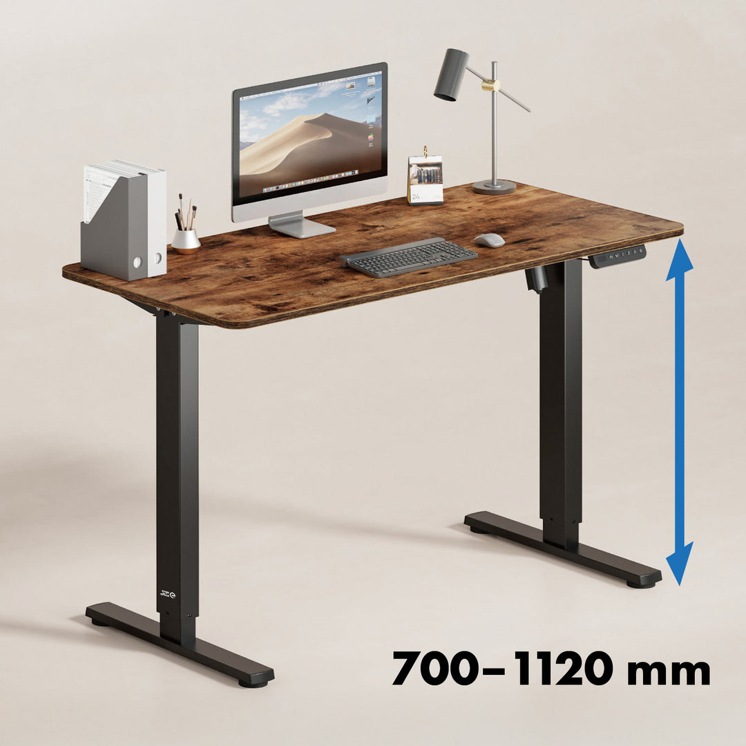 Scrivania elettrica regolabile in altezza Ergo Office, altezza massima 1160 mm, max - 80 kg, senza piano d'appoggio, nero, ER-400 B