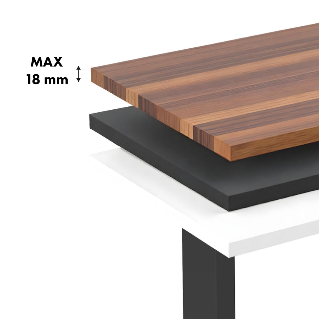 Scrivania elettrica regolabile in altezza Ergo Office, altezza massima 1160 mm, max - 80 kg, senza piano d'appoggio, nero, ER-400 B