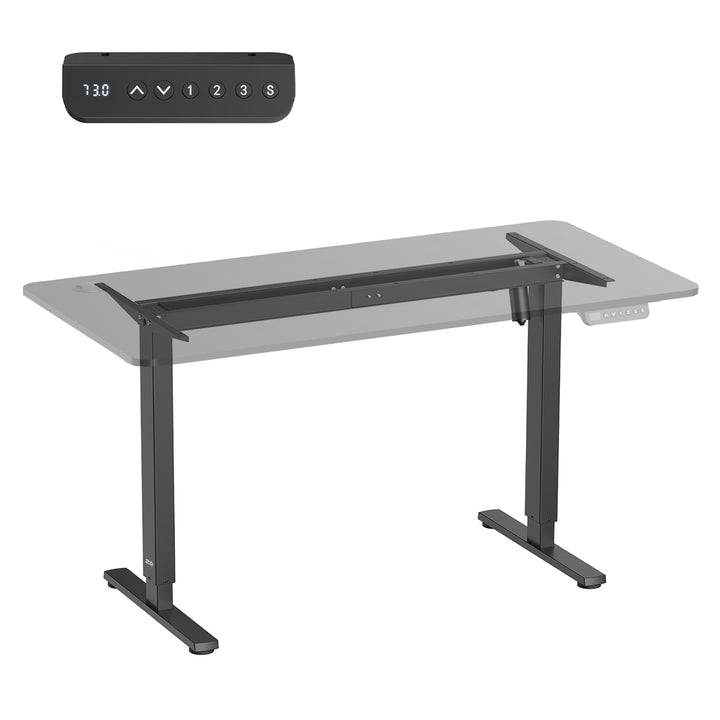 Scrivania elettrica regolabile in altezza Ergo Office, altezza massima 1160 mm, max - 80 kg, senza piano d'appoggio, nero, ER-400 B